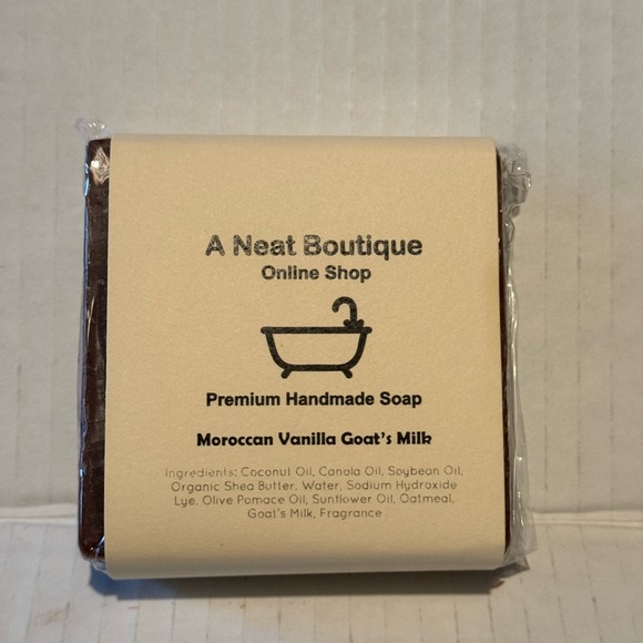 2 Bars Moroccan Vanilla Goat’s Milk Handmade Soap - Picture 2 of 4